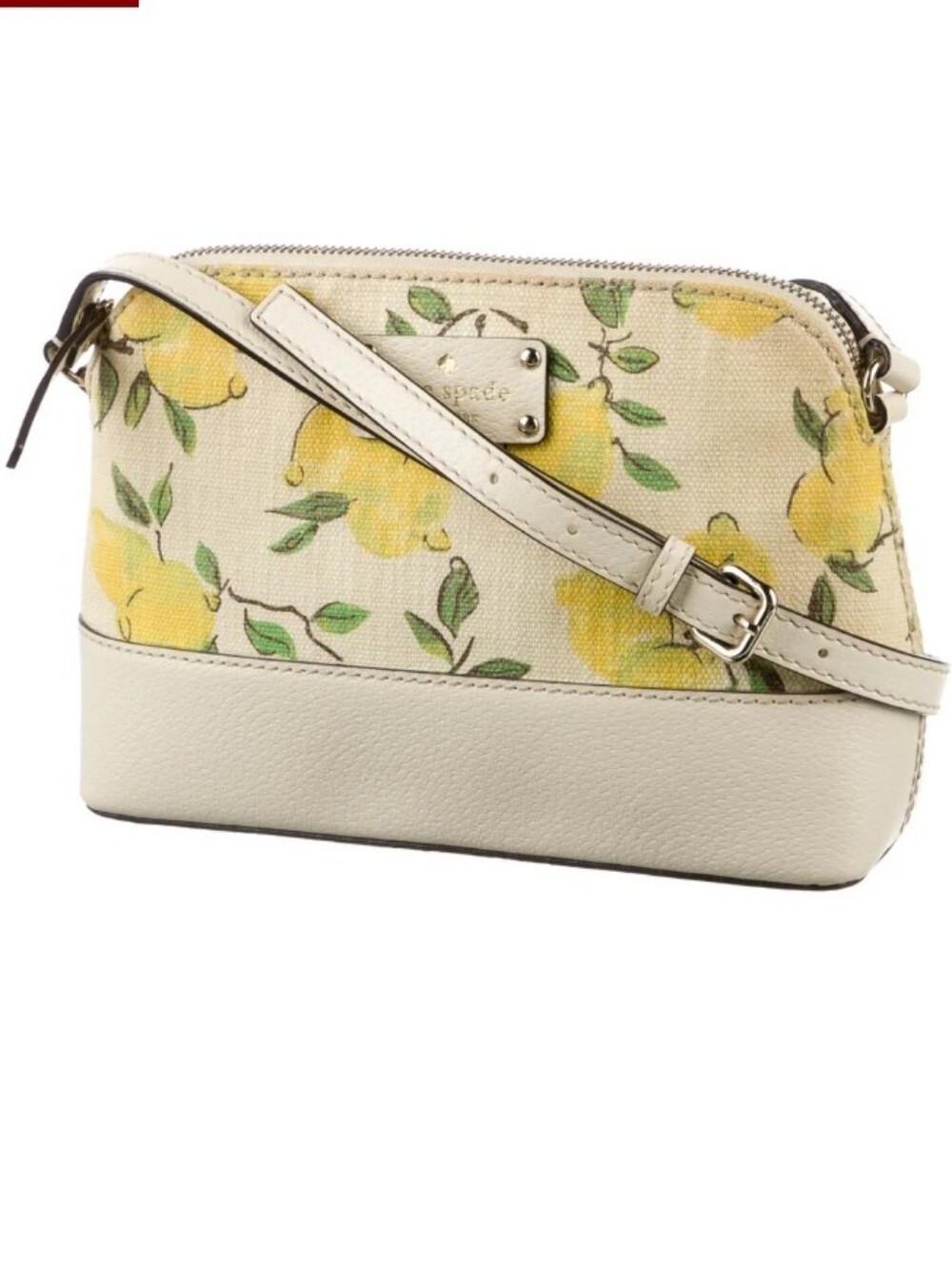 NWOT kate spade Cream Lemon-Print Crossbody - Picture 2 of 14
